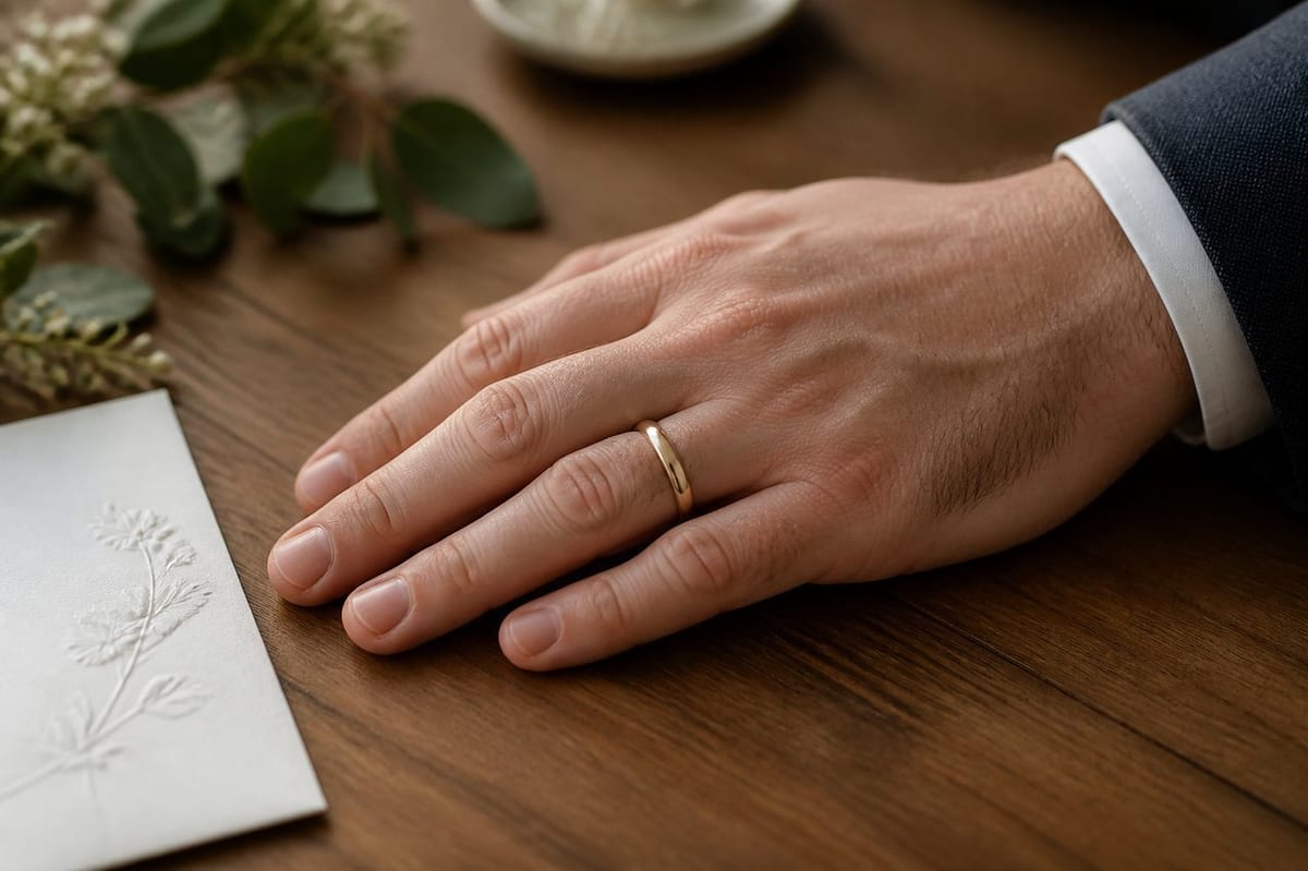 Choisir une alliance de mariage pour homme : métal, forme et budget